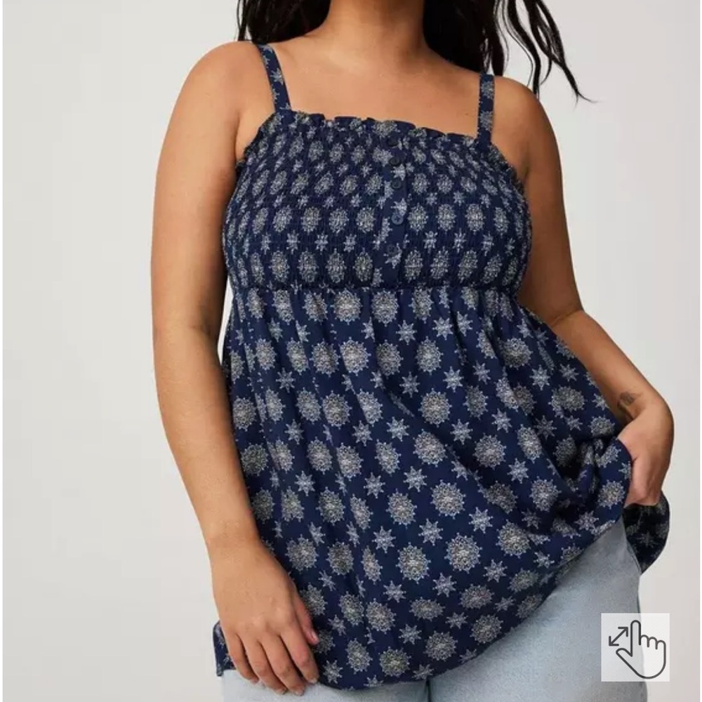 Torrid Baby Doll Square Neck Tank NWT